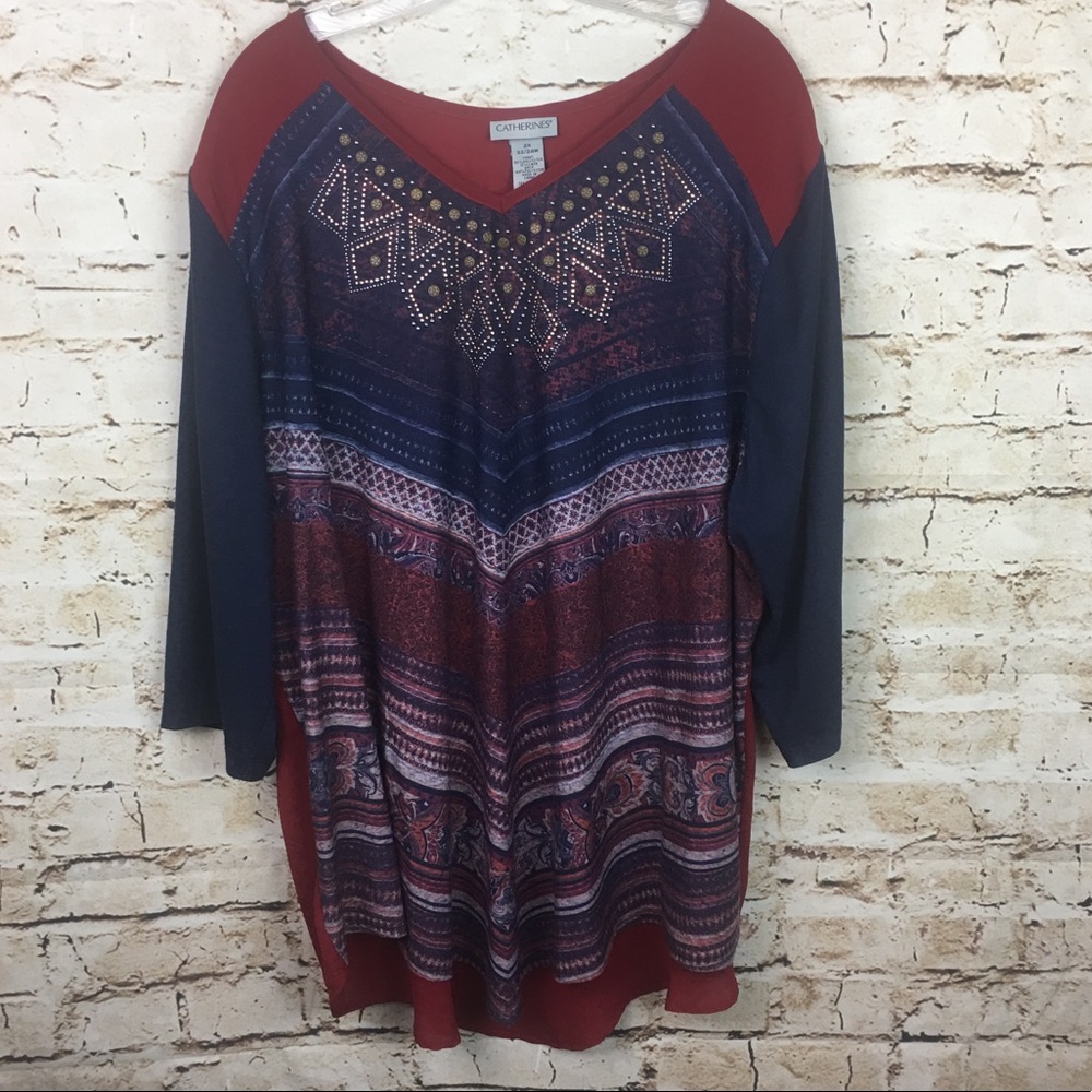 ❌SOLD❌Catherines Embellished Tunic Top